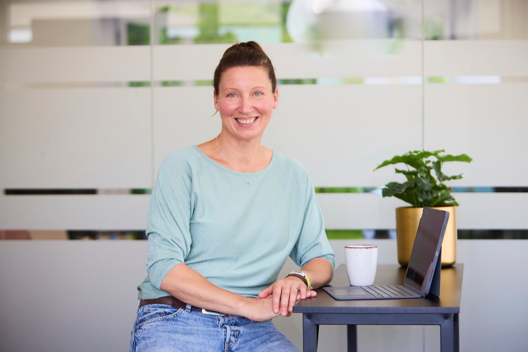 Sabine Hajek im Gespräch